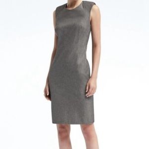 Banana Republic Padded Cap Sleeve Sheath Dress